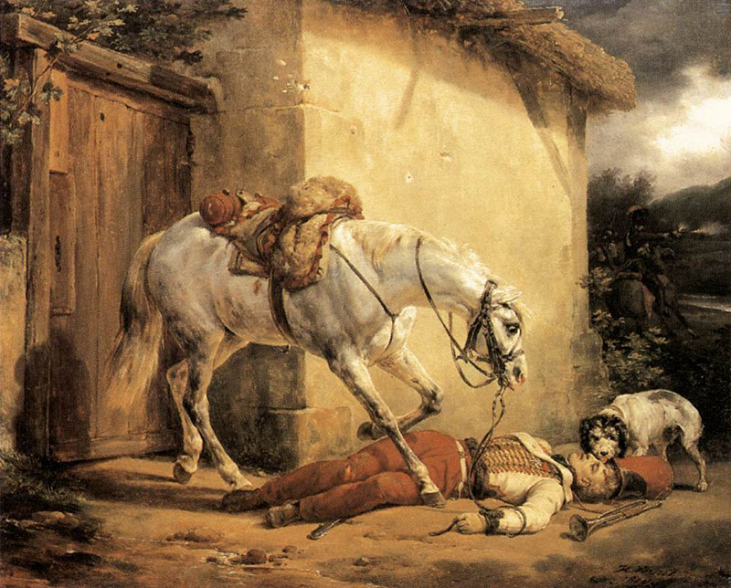 Horace Vernet ‘The Wounded trumpeter’ 1819.